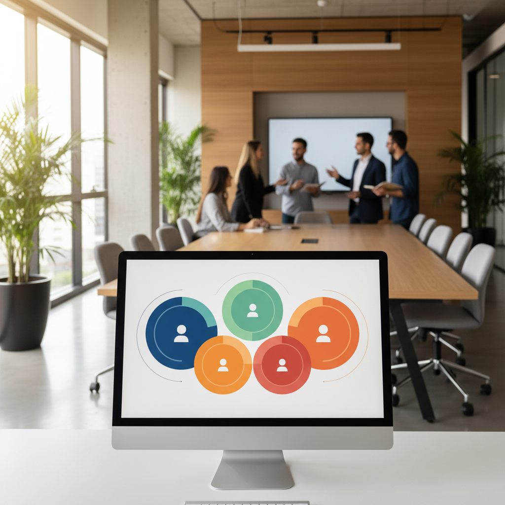 Dashboard moderno mostrando segmentação de clientes em grupos como VIP, Fiéis e Inativos.